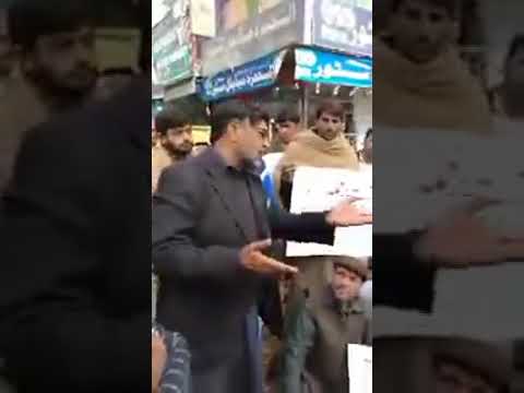 Muhammad Yousaf Badar Chairman HRPF addressing  a media rally