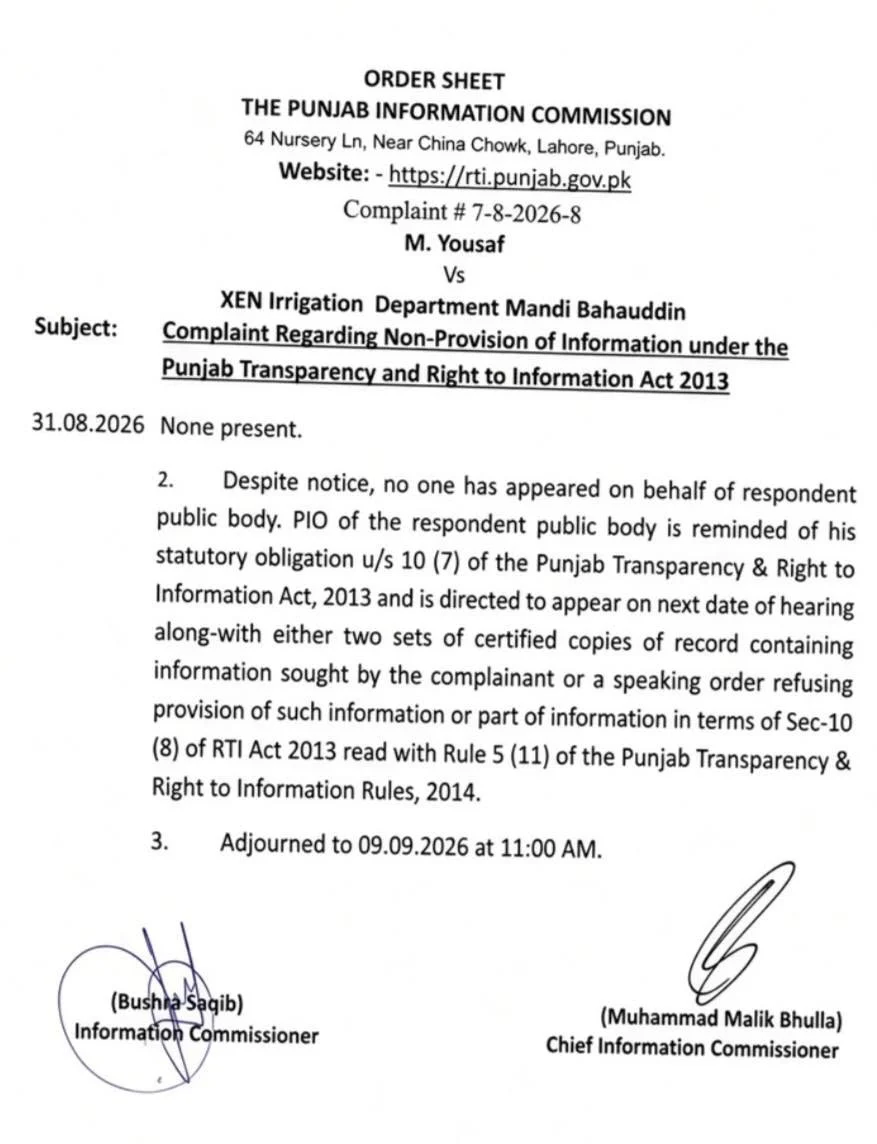 Right to Information and Public Accountability